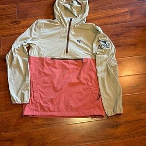 Outdoor Research Brick Red/Orange and Tan Jacket | Size Small